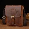 Fashionable Single-shoulder Bag, Retro British Style Men's Bag Genuine Leather Men's Crossbody Bag