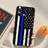 Полицейский флаг Тонкая синяя линия Чехол Для Xiaomi Redmi Note 14 Pro 9 10 11 12 13 Pro 10S 11S 12S Redmi 10C 12C 13C 14C