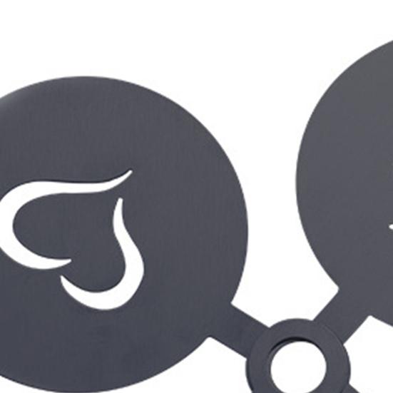 4 шт./компл. трафареты для кофе из нержавеющей стали, различные полые узоры, форма для латте, искусство капучино, шаблоны для декора торта