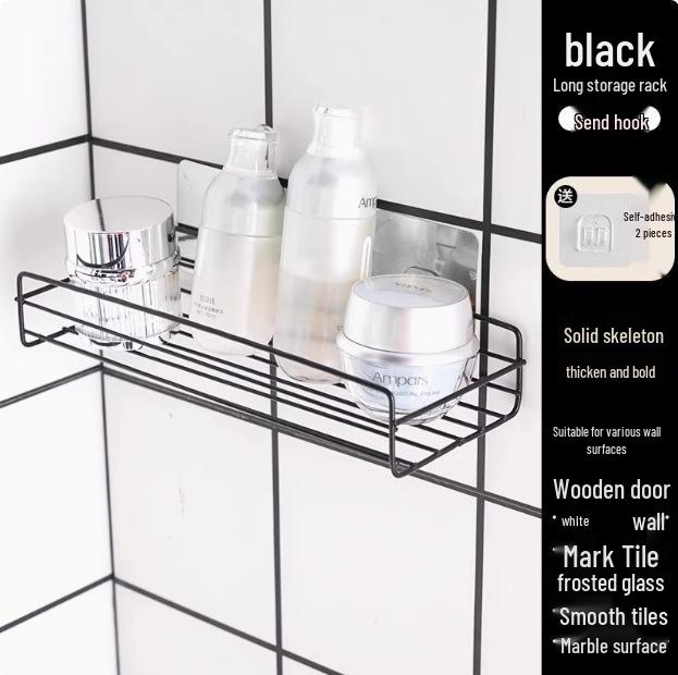 Угловая настенная полка для ванной комнаты, крепление без сверления, стойка для хранения умывальника