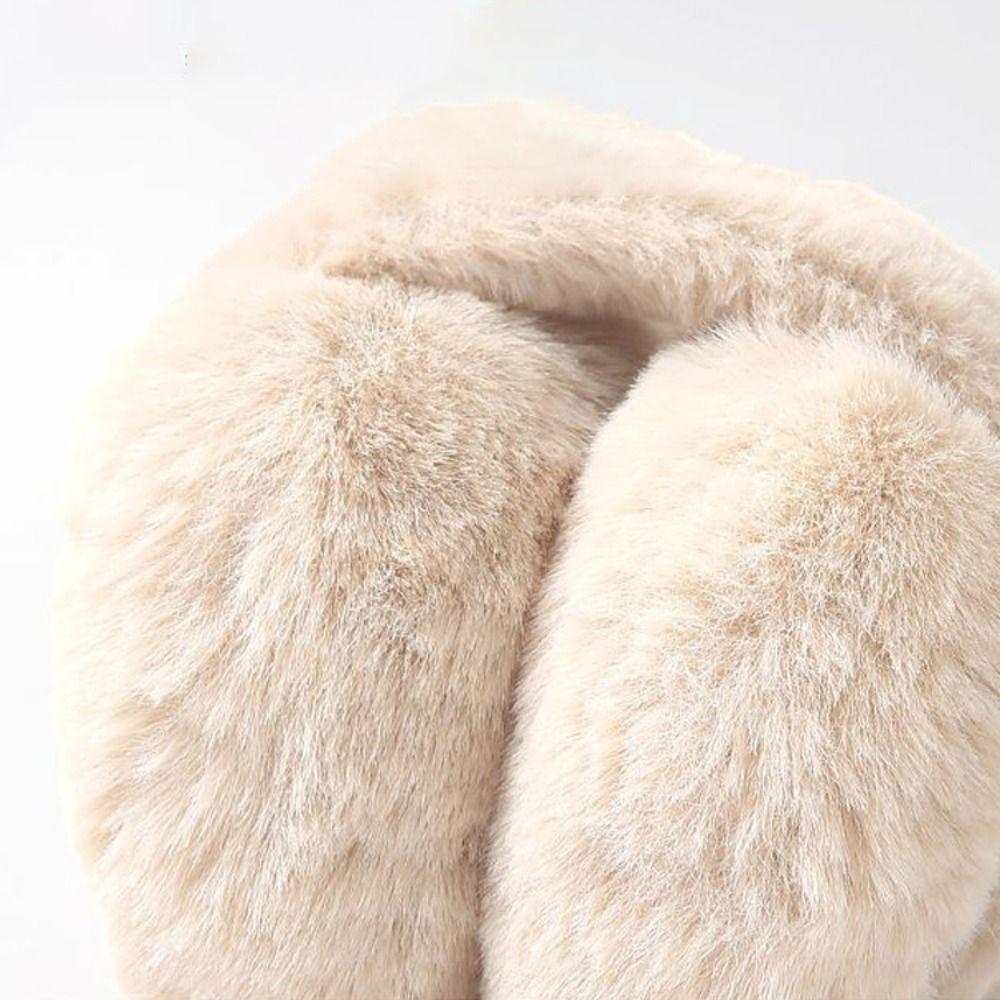 Портативные плюшевые наушники Зимние теплые наушники-наушники для улицы из искусственного меха для женщин и мужчин