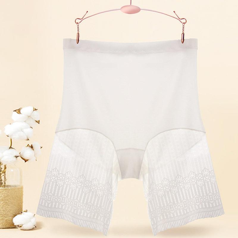 Plus Size Safety Shorts Women Summer Highly Elastic Sexy Lace Anti Chafing Under Skirt Boxers Shaping Waist Boyshorts Panties 120kg