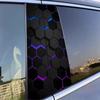 DIY Устойчивая к царапинам декоративная наклейка Водонепроницаемая наклейка на бок кузова 2 шт. Автомобильные наклейки Обтяжка стойки B центральной стойки Декоративные чехлы