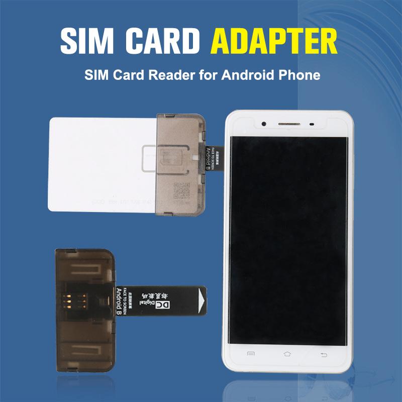 Адаптер SIM-карты Устройство чтения SIM-карт Mini Sim Nano для телефона Android(Подключи и играй)