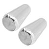 Two Guitar Pickup Switch Knobs, Guitar Toggle Switch Tips, Brass Housing, ST TL (Silver)