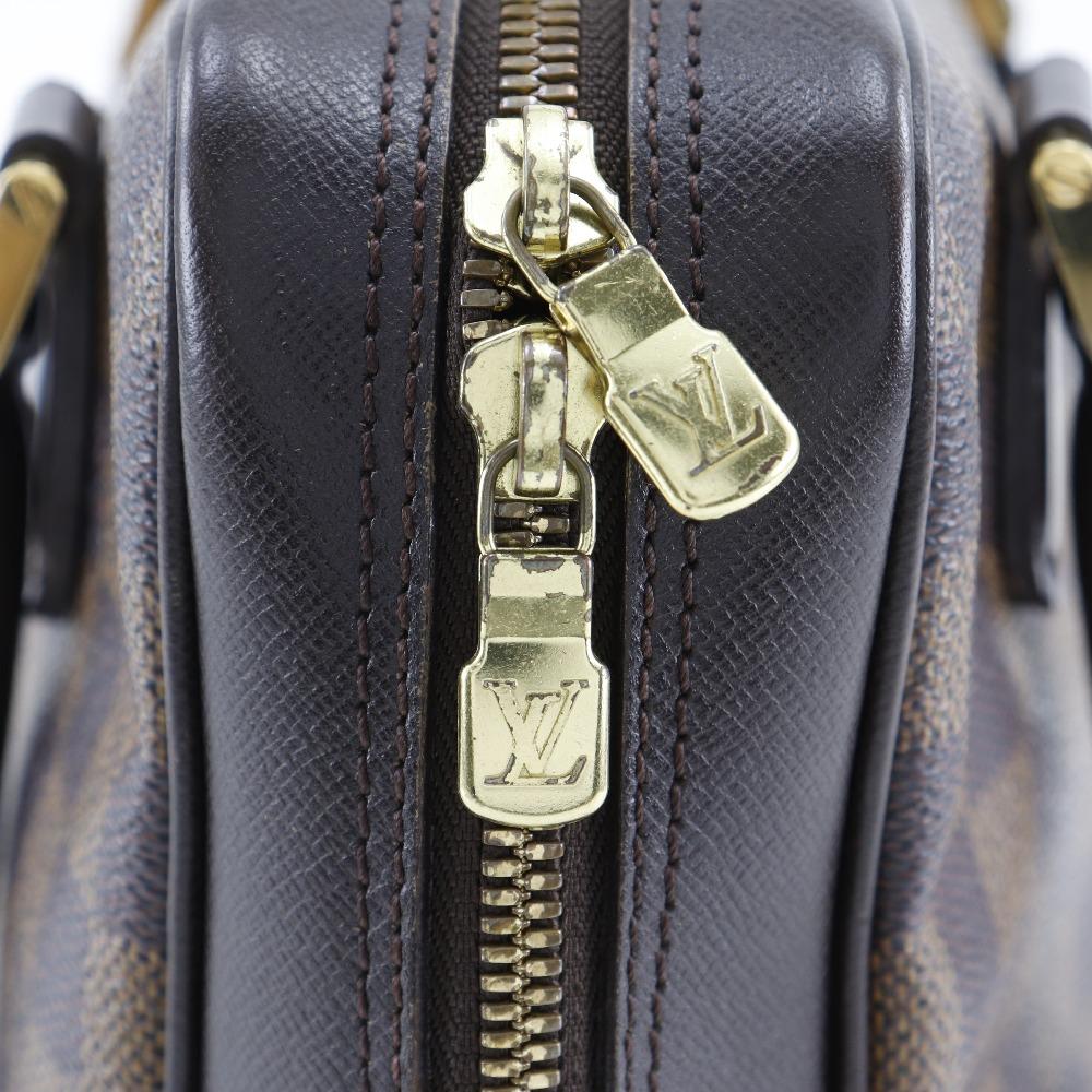 Louis Vuitton Triana Handbag N51155 Brown Damier Canvas Women Used