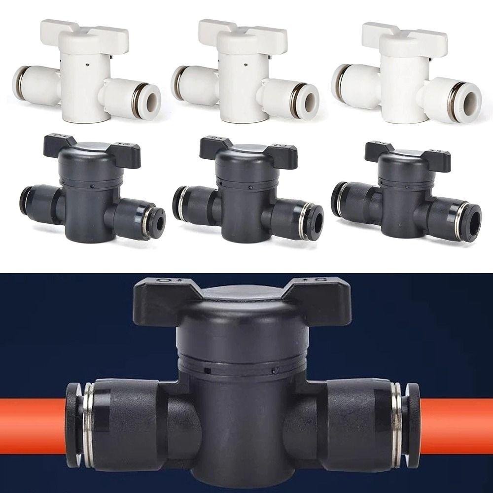 1Pcs 4mm 6mm 8mm Hand Valve Pipe Fitting Manual Ball Valve Durable Pneumatic Valve