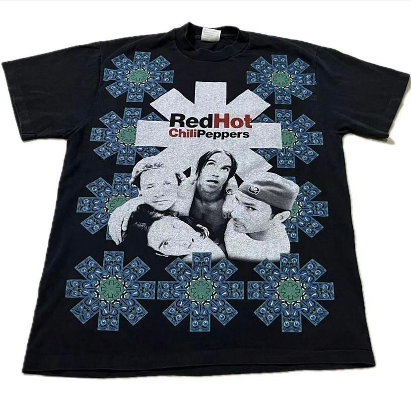 Винтажная футболка Red Hot Chili Peppers AOP CALIFORNICATION с одинарной строчкой РЕПРИНТ