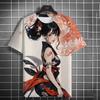 Fashion Men's T-shirt 3D Printed Anime Beauty Sexy Printed T-shirt Casual Loose Short Sleeved T-shirt Men's Home Clothing Tops