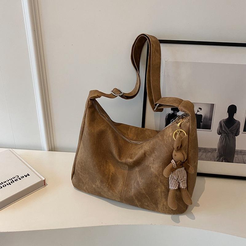 Сумка большой вместимости женская осень-зима 2025 новая модная нишевая дизайнерская на плечо сумка-мессенджер ретро женская сумка-тоут