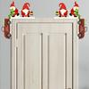 Santa Claus Door Frame Decoration Wooden Door Pendant High Quality Door Corner Ornament