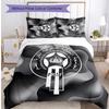 Morocco Football Printed Bedding 3 Piece Set Cozy Breathable Bed Cover Set as Housewarming Holiday Gift