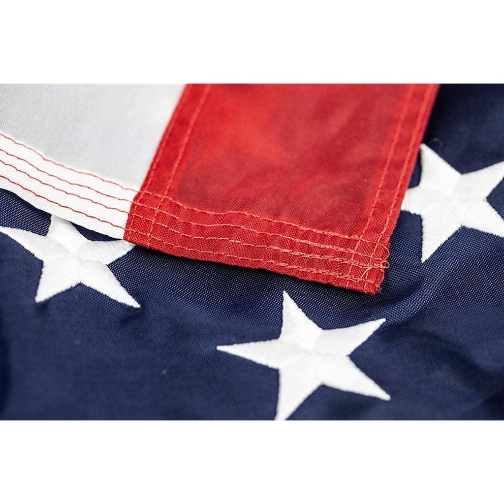 Американский флаг 5x8 футов, вышитые звезды и пришитые полосы, латунные втулкиВ помещении/на открытом воздухе