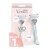 VENUS VIO Razor for Sensitive for Main Unit 1 Replacement Blade Areas, Women, (Handle Only) +