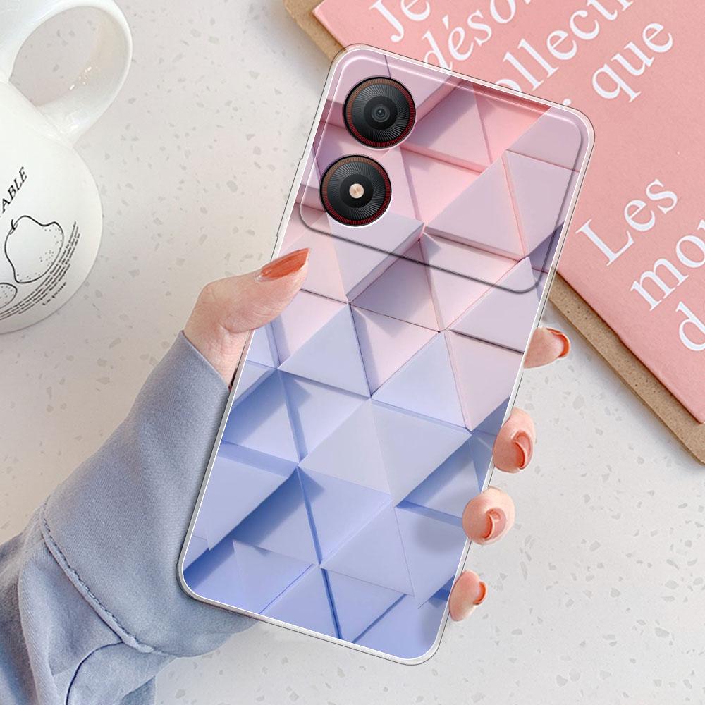 For ZTE Blade A34 Case For ZTE Blade A54 Cover Fashion Clear Protect Soft Silicone Phone Cases For ZTE Blade A34 A54 Coque Funda