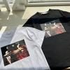 Off-White Лето 2025 года, новинка, классическая религиозная картина маслом Караваджо с принтом стрелы, классическая футболка с короткими рукавами для мужчин и женщин