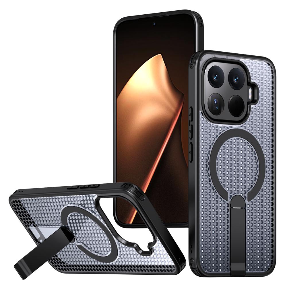 KEYSION Магнитный чехол с полыми элементами для рассеивания тепла для Xiaomi 17T Pro 5G, охлаждающий, со скрытой подставкой, противоударный чехол для телефона для Xiaomi 17T 5G