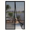 Easy-Install Magnetic Mesh Curtain - Insect & Mosquito Repellent, Breathable Polyester, Ideal for Bedroom, Living Room & Wardrobe Doors