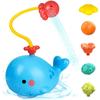 Игрушка для купания малыша Спрей Кит Электрический насос для воды для младенцев Набор игрушек для плавания в бассейне и ванной для новорожденных детей