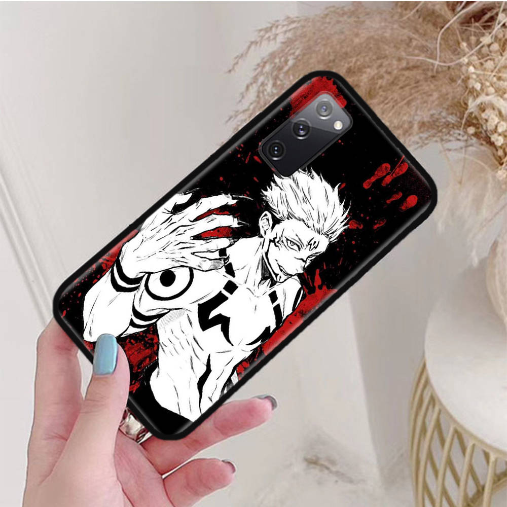 Черный чехол для OPPO Reno 8 6 5 4 Pro Plus Find X3 A17 A3 A31 A38 A40 A53 A54 A55 A74 A76 A78 A77 A80 A94 A95 A96 Lite W-70 Jujutsu Kaisen