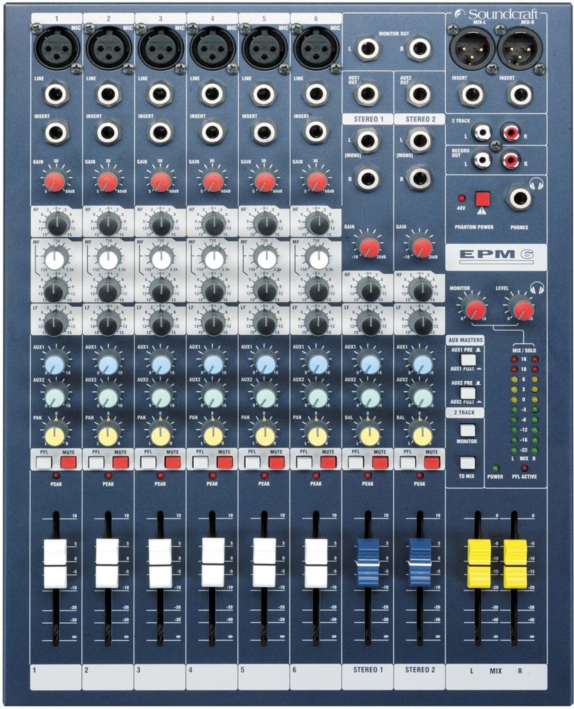 Soundcraft Soundcraft Compact Analog Mixer EPM6