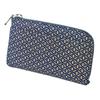 Indenya Inden Coin Purse F Coin Purse 05 Deerskin Navy X White Lacquer Gourd Pattern 1005-14-007