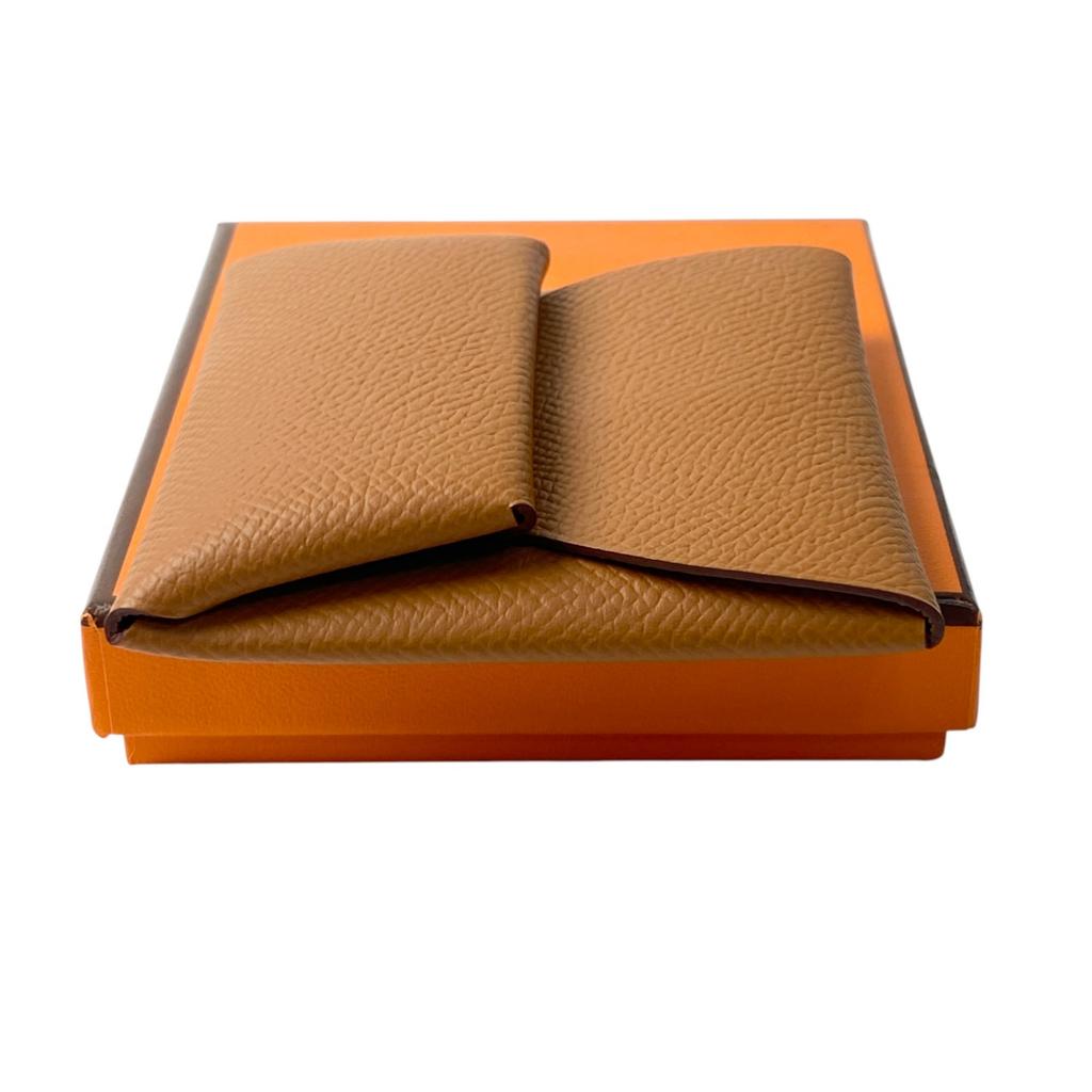 Подержанный золотой кошелек для монет HERMESCoin Женский