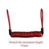 Anti-lost Bike Spring Reminder Cable Metal Disc Brake Lock Rope  Universal