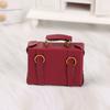 Furniture Play House Vintage Wood Box Miniature Portable Trunk Mini Suitcase Doll Leather Luggage