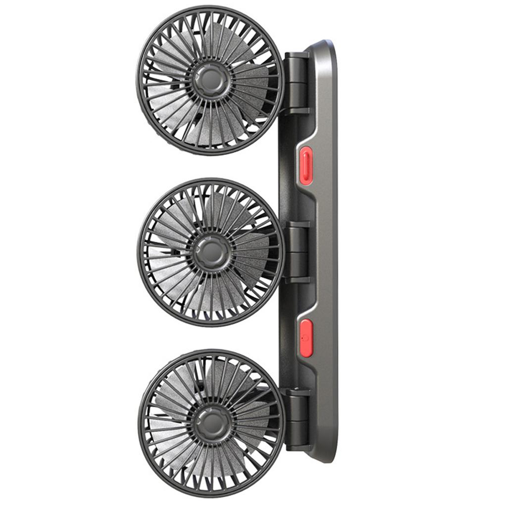 3 Heads Car Fan Portable Air Cooling Fan Silent Electric Fan 360 Degrees  Rotation with 2 Wind Speed Phone Number