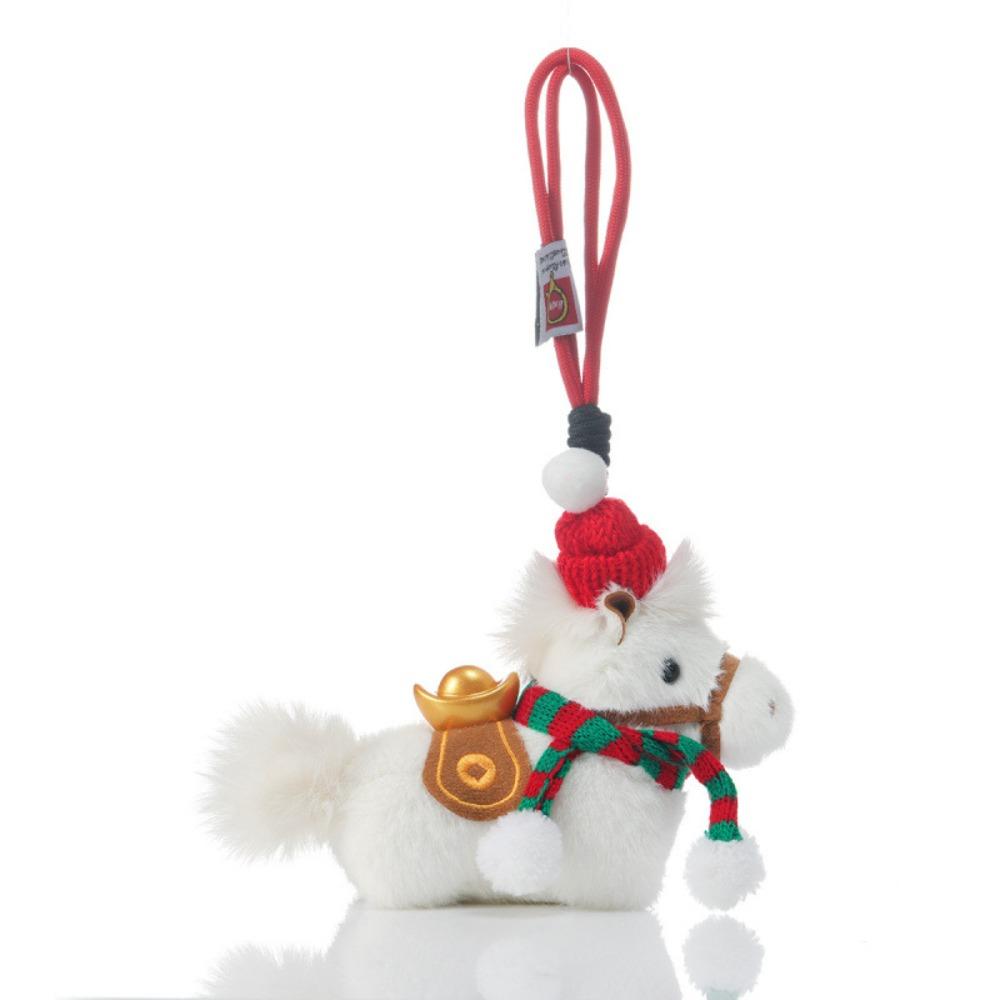 Yuanbao Plush Horse Keychain Mascot Dolls Chinese New Year Gift  Year of Horse