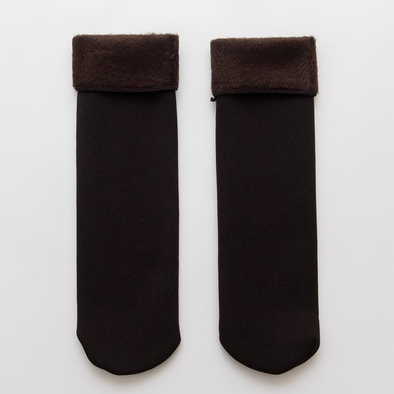 1 Pair Women's Autumn Winter Thickening Socks Velvet Casual Snow Thermal Keeping Socks