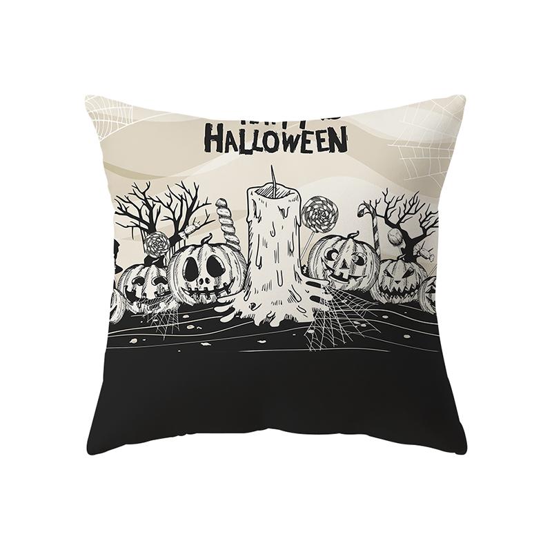 Наволочка с изображением черепа и тыквы, тема Хэллоуина, наволочка для дивана, стула, кровати, наволочка, домашний декор