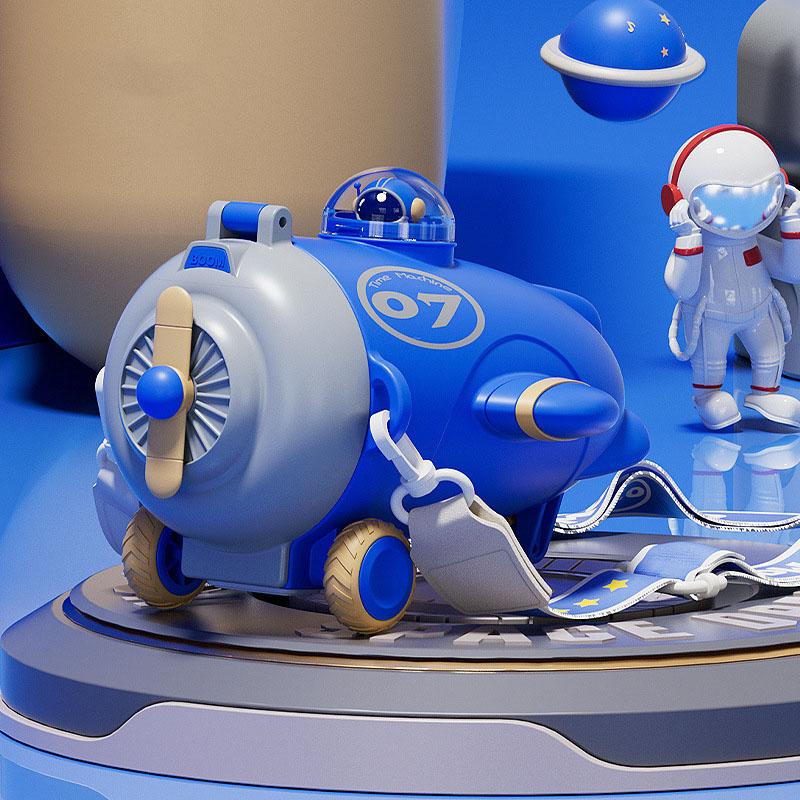 water cup childrens water bottle airplane shaped plastic cup with straw cup outdoor portable leak proof backpack type