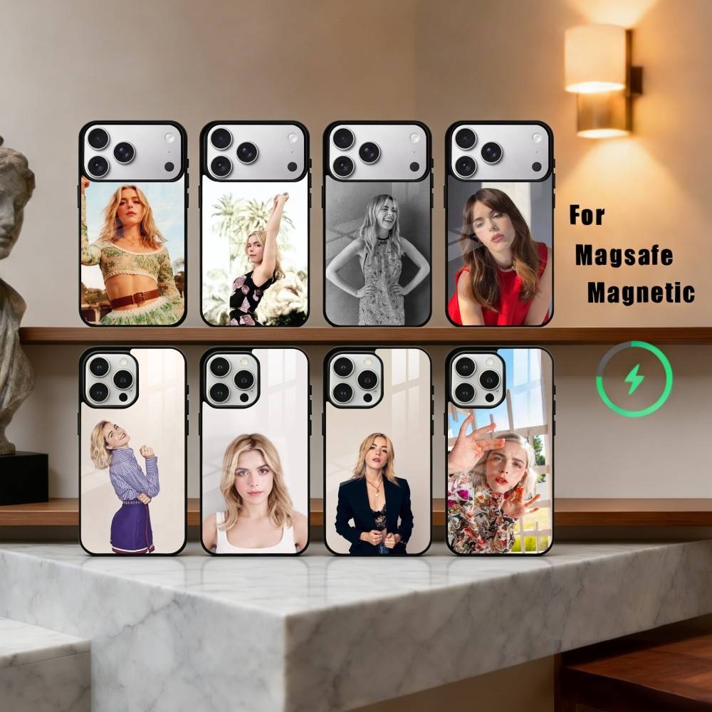 Stylish K-Kiernan S-Shipka Actress Phone Case For iPhone17,16,15,14,13,12,11 Plus,Pro Max Magnetic For Magsafe Wireless Charging