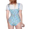 [LittleForBig] Adult Romper with H-Shaped Layering and Double Collar, "Little Cutie" Zoo Cotton Pajamas, Size L