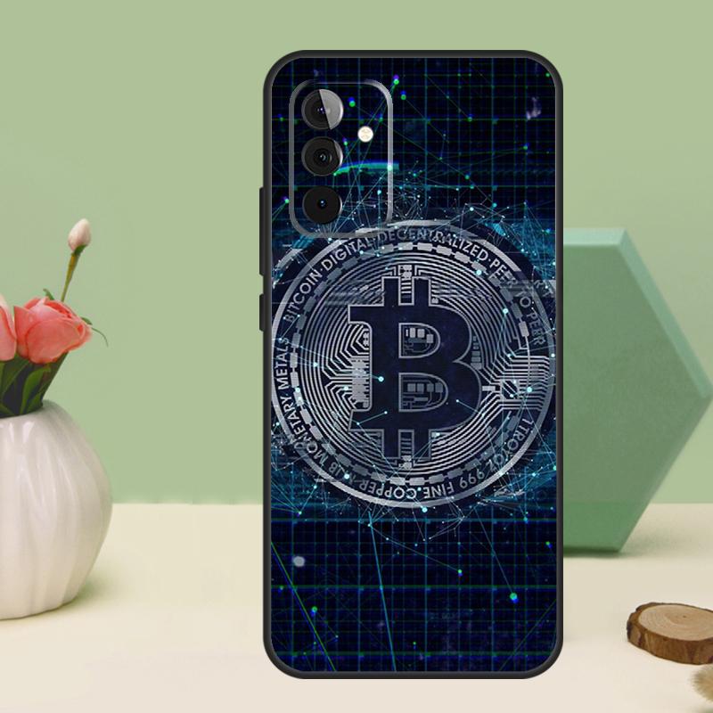 Смешные монеты Bitcoin для Samsung Galaxy A26 A54 A34 A14 A52 A32 A12 A13 A33 A53 A15 A16 A36 A56 A06 A35 A55 Чехол