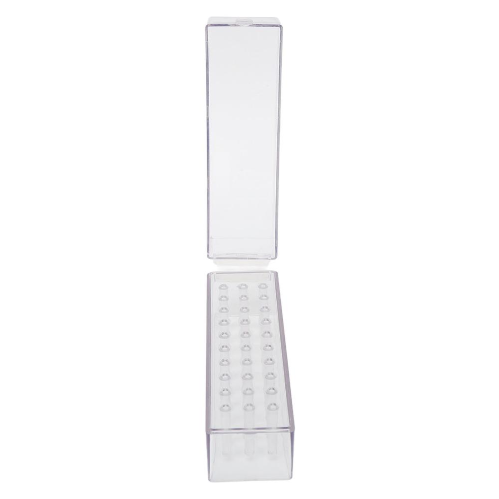 Dustproof Structure Nail Drill Bits Holder Stand Practical Storage For Daily Nail Art Tools