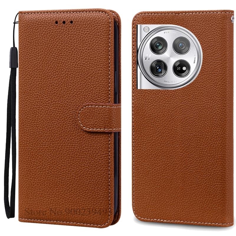 For Oneplus 12 Case Leather Wallet Flip Cover Phone Case For Oneplus 12 Coque Fundas For One Plus 12 Oneplus12 Phone Case Fundas