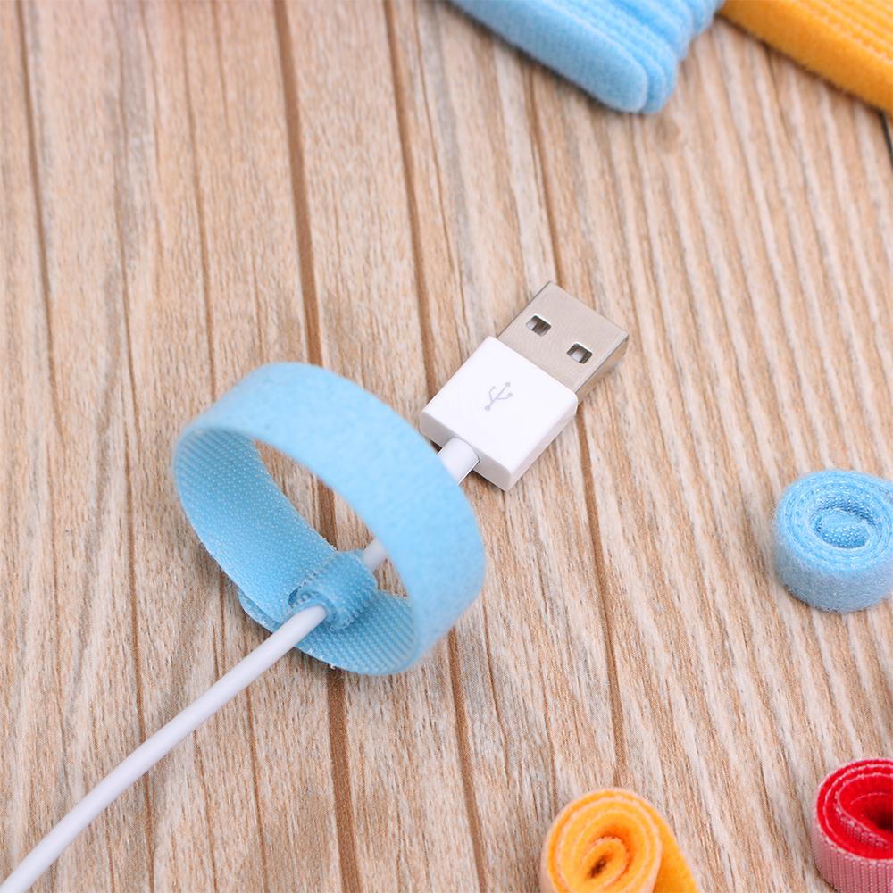 20pcs New Earphone Mouse Fastening  Nylon Ties Management Cable Organizer Wire Protector