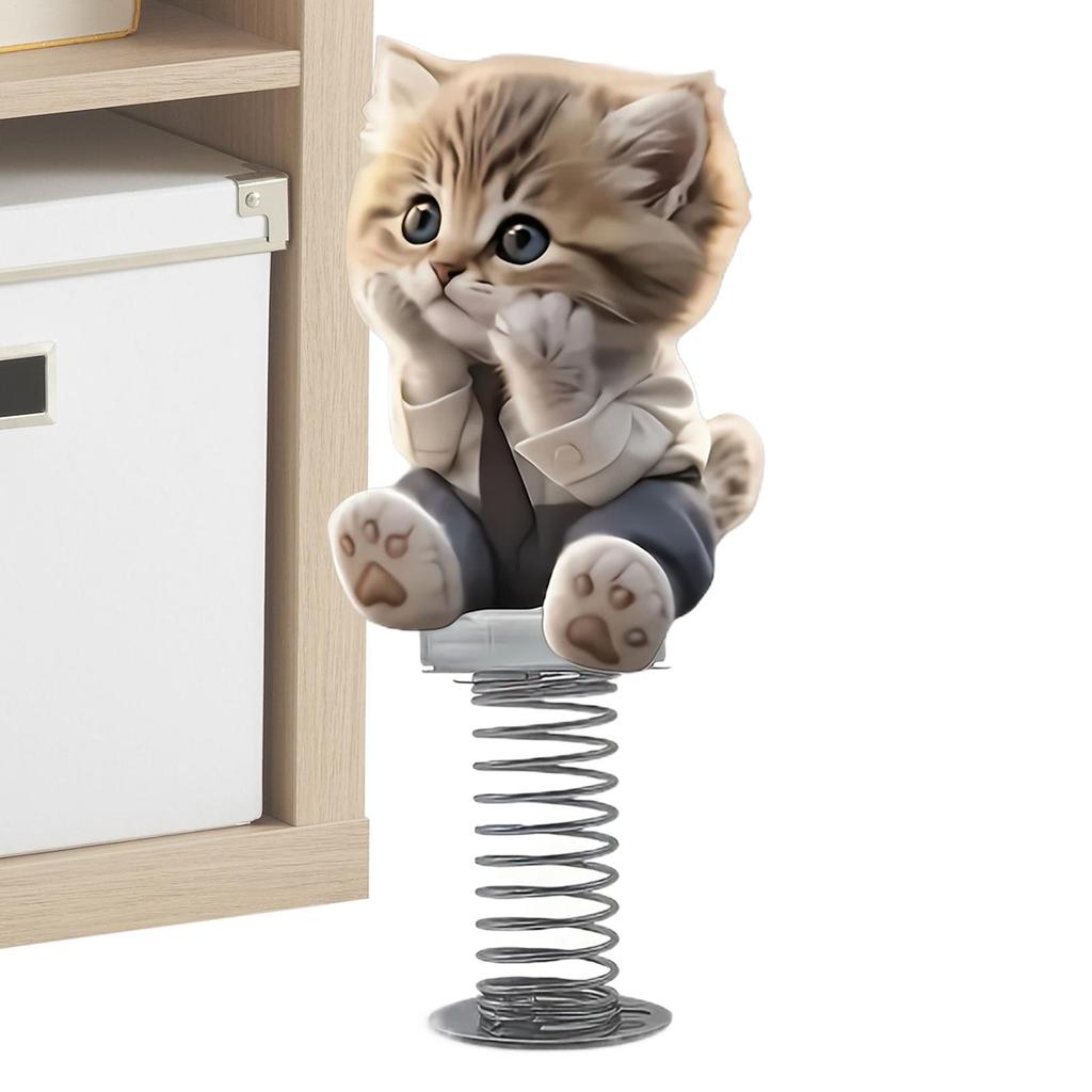 Украшения для автомобиля Милый кот Болванчик Игрушка для приборной панели автомобиля Декоративные аксессуары для интерьера Качающая головой Танцующая игрушка Забавное Милое животное