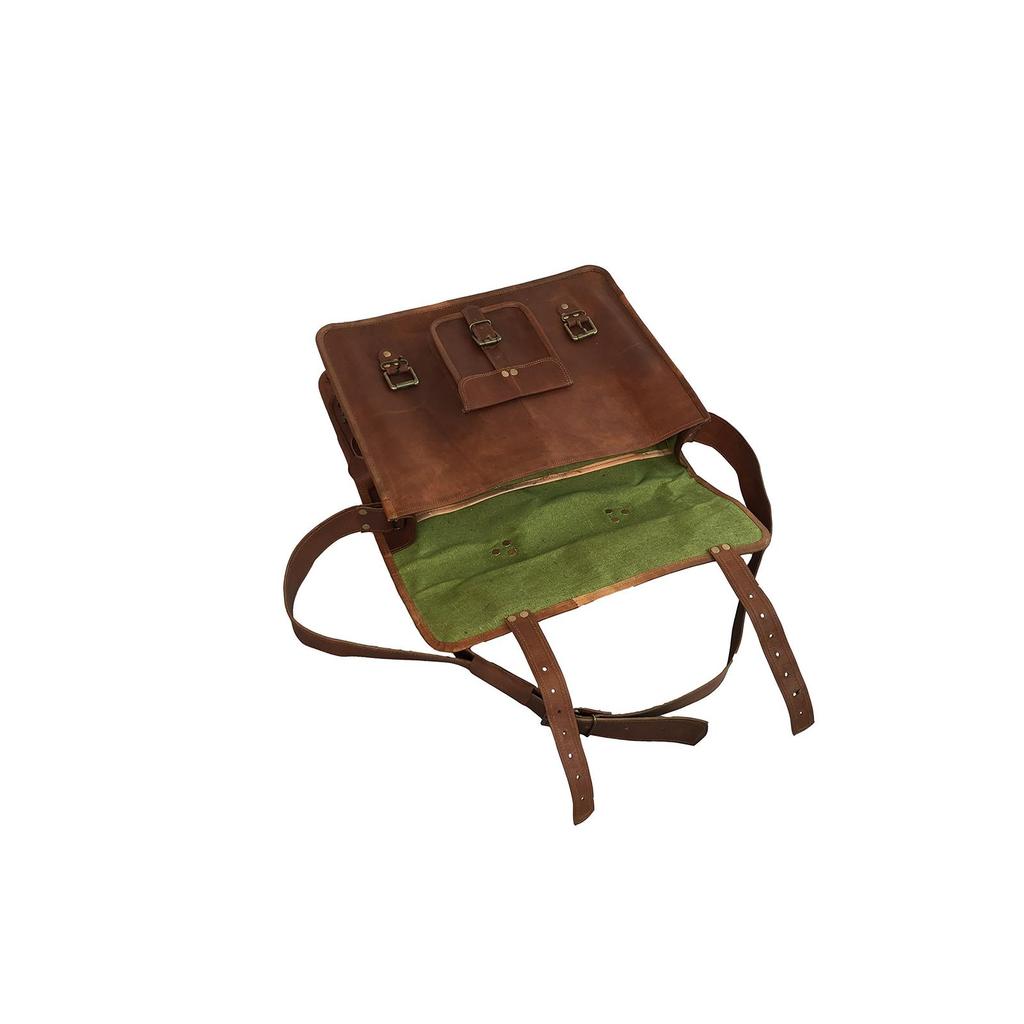 Vintage Expert Leather Messenger Bag Satchel Leather Men's Briefcase Laptop