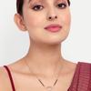 Abdesigns Diamond Mangalsutra, Gold Plated Indian Mangalsutra, Bollywood Actress Mangalsutra, Synthetic Lab Grown Diamond Mangalsutra