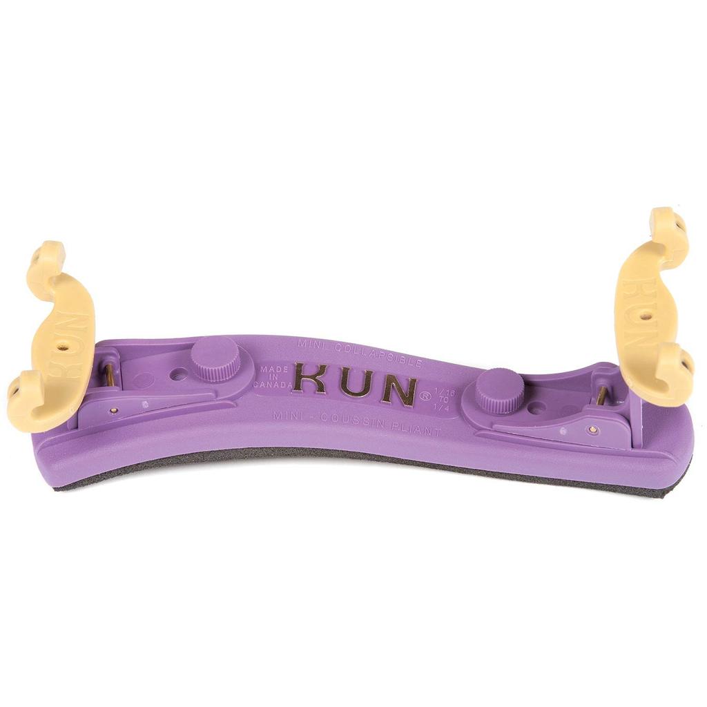 KUN Violin Shoulder Rest Collapsible Mini Purple 1/4-1/16