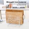 Pot Lid Stand Rack Kitchen Pan Organizer High Stability Multi-Functional Space-Saving Kitchen Baking Tray Cutting Board Holder