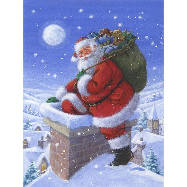 DIY алмазная живопись Санта-Клаус Алмазная вышивка Рождественский зимний пейзаж вышивка крестиком набор мозаики со стразами Рождественский подарок