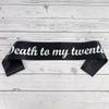 Украшение на 30-й день рождения Реквизит для фотобудки Смерть моим двадцатилетиям Покойся с миром Моя юность Товары для вечеринки по случаю дня рождения для взрослых Смерть моим двадцатилетиям