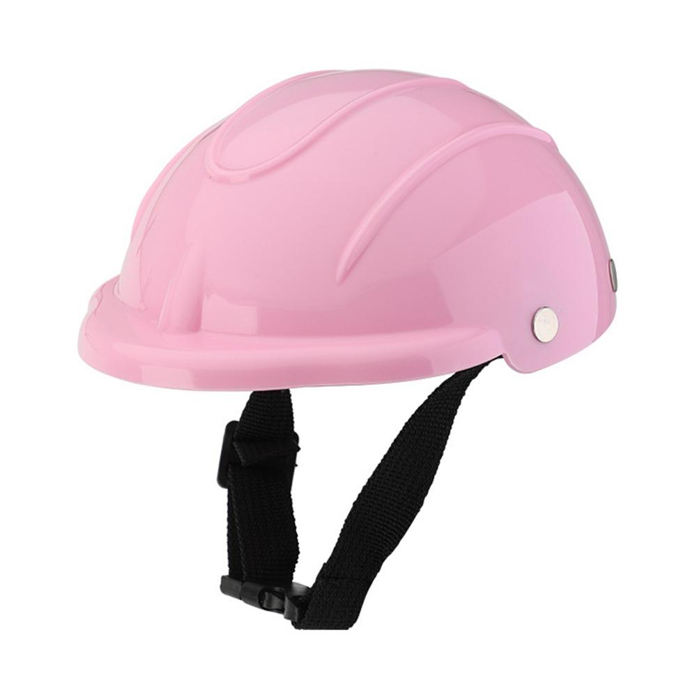 Plastic Pet Dog Helmets Adjustable Puppy Safety Helmet Lightweight Pet Motorcycle Headgear  Cat