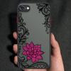 Кружевной цветочный узор Матовый Прозрачный Жесткий Чехол для телефона Мягкий Силиконовый Край Полная Защита Чехол для iPhone 16 17 Samsung A16 A53 Redmi 10C 12 Note13