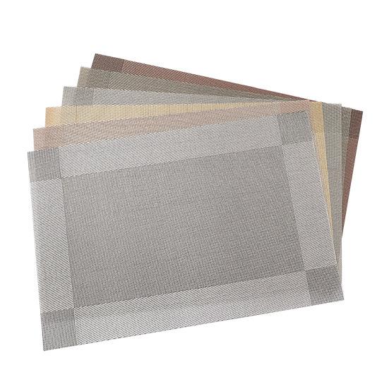 Woven Vinyl Placemat Heat-Resistant PVC Placemat Non-Slip Washable Table Mat Protects Table from Burns Stains Dining Mats for Home Restaurant Bar